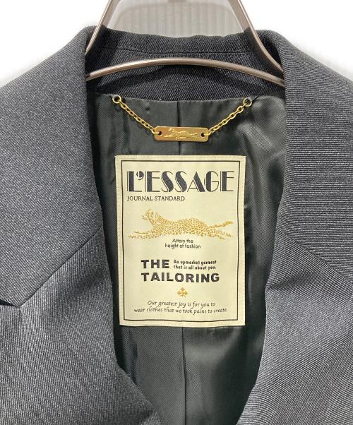 journal standard L'essage（ジャーナルスタンダード レサージュ）journal standard L'essage (ジャーナルスタンダード レサージュ) ヴィスポリギャバブレザージャケット/テーラードジャケット グレー サイズ:Fの古着・服飾アイテム