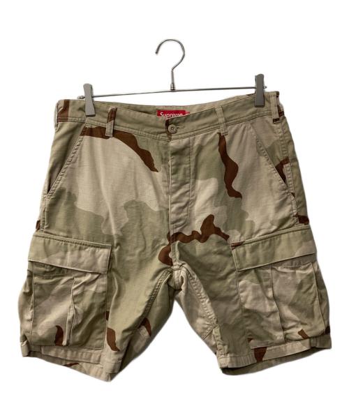 SUPREME（シュプリーム）Supreme (シュプリーム) 迷彩コットンハーフパンツ ベージュ サイズ:32の古着・服飾アイテム