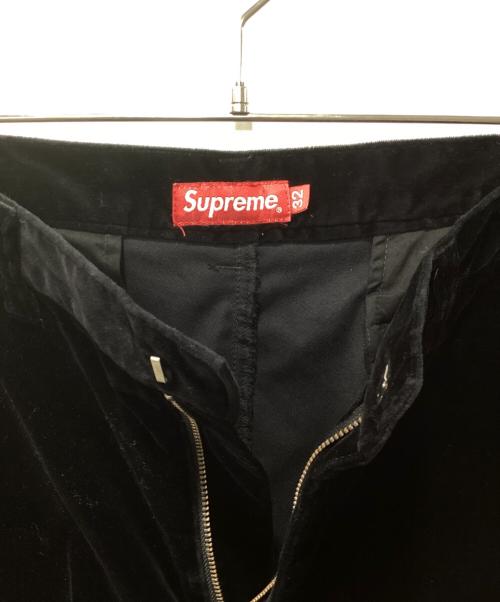 SUPREME（シュプリーム）Supreme (シュプリーム) ベロアハーフパンツ ブラック サイズ:32の古着・服飾アイテム