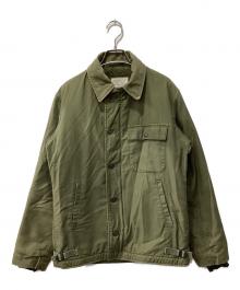 U'S NAVY（ユーエスネイビー）の古着「80s/USN 海軍 A-2 デッキ ジャケット」｜オリーブ