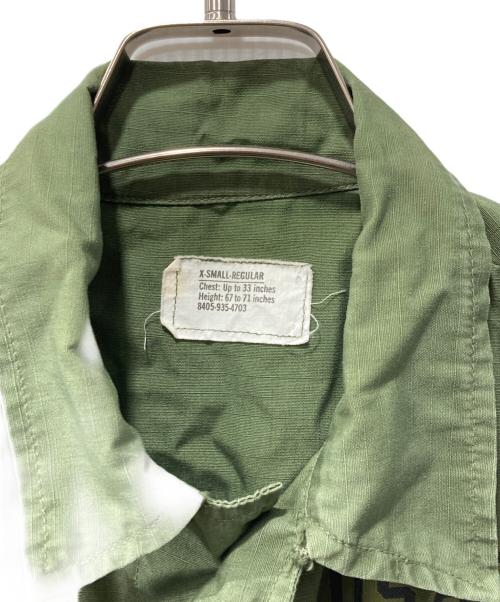 US ARMY（ユーエスアーミー）US ARMY (ユーエスアーミー) ジャングルファティーグジャケット グリーン サイズ:XSの古着・服飾アイテム