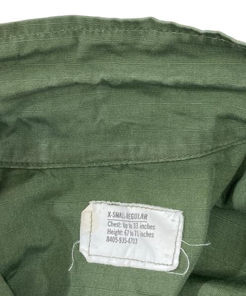 US ARMY（ユーエスアーミー）US ARMY (ユーエスアーミー) ジャングルファティーグジャケット グリーン サイズ:XSの古着・服飾アイテム