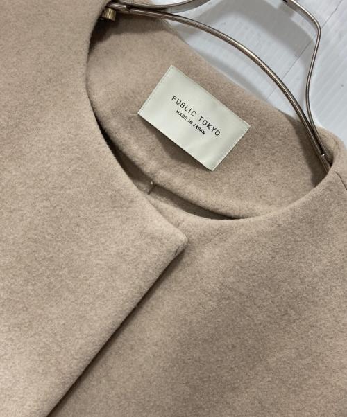 PUBLIC TOKYO（パブリックトウキョウ）PUBLIC TOKYO (パブリックトウキョウ) ウールコート ベージュ サイズ:FREEの古着・服飾アイテム