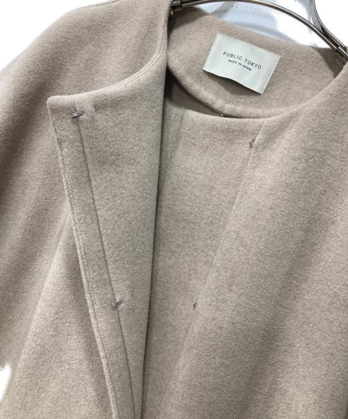 PUBLIC TOKYO（パブリックトウキョウ）PUBLIC TOKYO (パブリックトウキョウ) ウールコート ベージュ サイズ:FREEの古着・服飾アイテム