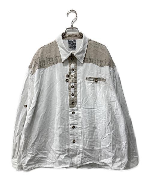 COUNTRY LINE（カントリー・ライン）COUNTRY LINE (カントリー・ライン) チロリアンシャツ ホワイト サイズ:45の古着・服飾アイテム