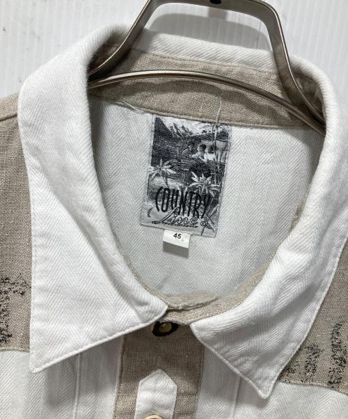 COUNTRY LINE（カントリー・ライン）COUNTRY LINE (カントリー・ライン) チロリアンシャツ ホワイト サイズ:45の古着・服飾アイテム