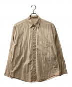 AURALEEオーラリー）の古着「WASHED FINX TWILL BIG SHIRTS」｜ベージュ