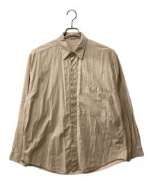 AURALEE（オーラリー）の古着「WASHED FINX TWILL BIG SHIRTS」｜ベージュ