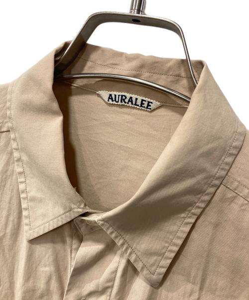 AURALEE（オーラリー）AURALEE (オーラリー) WASHED FINX TWILL BIG SHIRTS ベージュ サイズ:4の古着・服飾アイテム