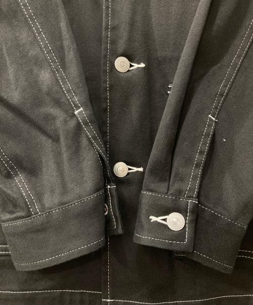 ALLEGE（アレッジ）ALLEGE (アレッジ) ステッチカバーオール/ジャケット ブラック サイズ:1の古着・服飾アイテム