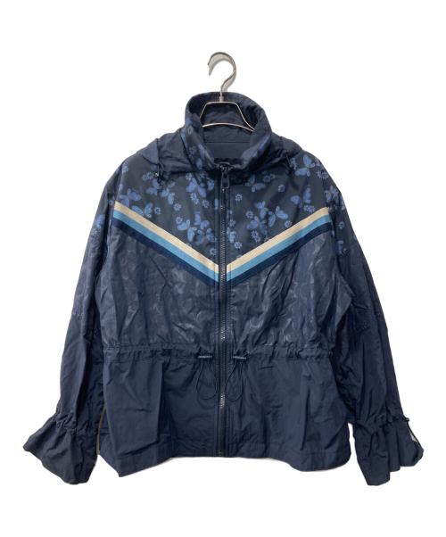 COACH（コーチ）COACH (コーチ) フローラル ウィンド ブレーカー ネイビー サイズ:XSの古着・服飾アイテム