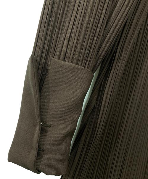 foufou（フーフー ザドレス）foufou (フーフー ザドレス) プリーツワンピース ブラウン サイズ:表記無しの古着・服飾アイテム