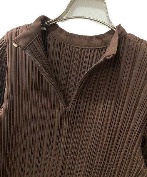 foufou（フーフー ザドレス）foufou (フーフー ザドレス) プリーツワンピース ブラウン サイズ:表記無しの古着・服飾アイテム