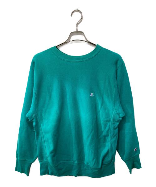 Champion REVERSE WEAVE（チャンピオン リバース ウィーブ）Champion REVERSE WEAVE (チャンピオン リバース ウィーブ) 80‐90s/裏起毛スウェット グリーン サイズ:Lの古着・服飾アイテム