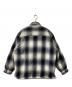 BAYLEAF (ベイリーフ) オンブレチェック裏ボアジャケット ブラック×ベージュ サイズ:XL：5000円