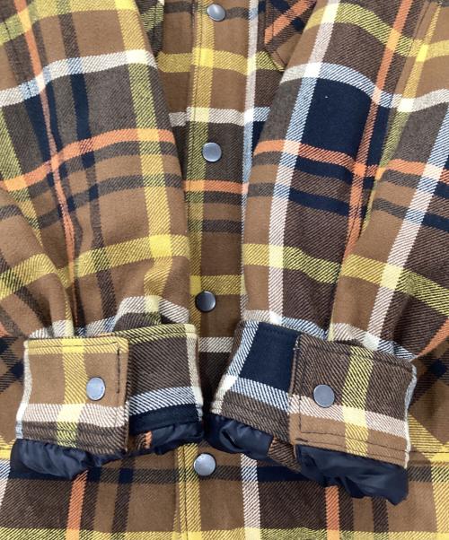 COACH（コーチ）COACH (コーチ) フラッドシェルパラインドシャツジャケット ブラウン サイズ:XLの古着・服飾アイテム