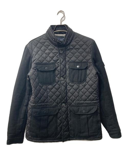 ARMANI JEANS（アルマーニジーンズ）ARMANI JEANS (アルマーニジーンズ) スタンドカラージャケット/フード付き ブラック サイズ:50の古着・服飾アイテム