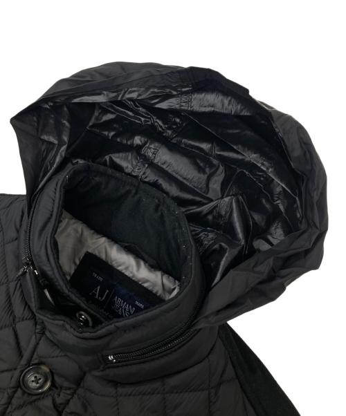 ARMANI JEANS（アルマーニジーンズ）ARMANI JEANS (アルマーニジーンズ) スタンドカラージャケット/フード付き ブラック サイズ:50の古着・服飾アイテム