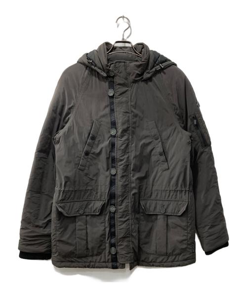 ARMANI JEANS（アルマーニジーンズ）ARMANI JEANS (アルマーニジーンズ) 中綿ジャケット カーキ サイズ:52の古着・服飾アイテム
