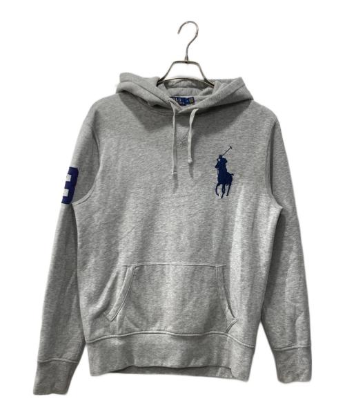 POLO RALPH LAUREN（ポロ・ラルフローレン）POLO RALPH LAUREN (ポロ・ラルフローレン) ビッグポニー刺繍パーカー グレー サイズ:Mの古着・服飾アイテム