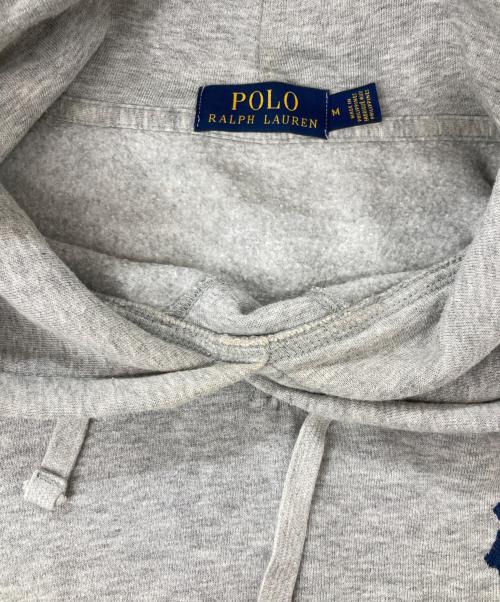 POLO RALPH LAUREN（ポロ・ラルフローレン）POLO RALPH LAUREN (ポロ・ラルフローレン) ビッグポニー刺繍パーカー グレー サイズ:Mの古着・服飾アイテム