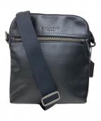 COACHコーチ）の古着「スムース レザー ヒューストン フライト バッグ/ショルダーバッグ」｜ブラック