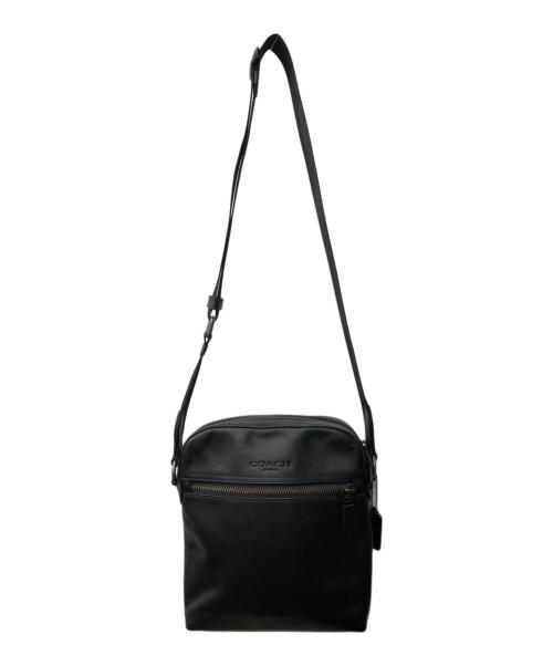 COACH（コーチ）COACH (コーチ) スムース レザー ヒューストン フライト バッグ/ショルダーバッグ ブラックの古着・服飾アイテム