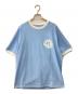 Denim Tears（デニムティアーズ）の古着「ロゴ半袖tシャツ」｜ブルー