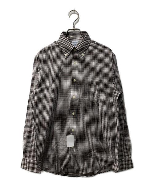 BROOKS BROTHERS（ブルックスブラザーズ）BROOKS BROTHERS (ブルックスブラザーズ) チェックBDシャツ ブラウン サイズ:Sの古着・服飾アイテム