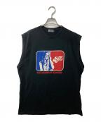 Hysteric Glamourヒステリックグラマー）の古着「GUITAR PLAYER ノースリーブTシャツ」｜ブラック
