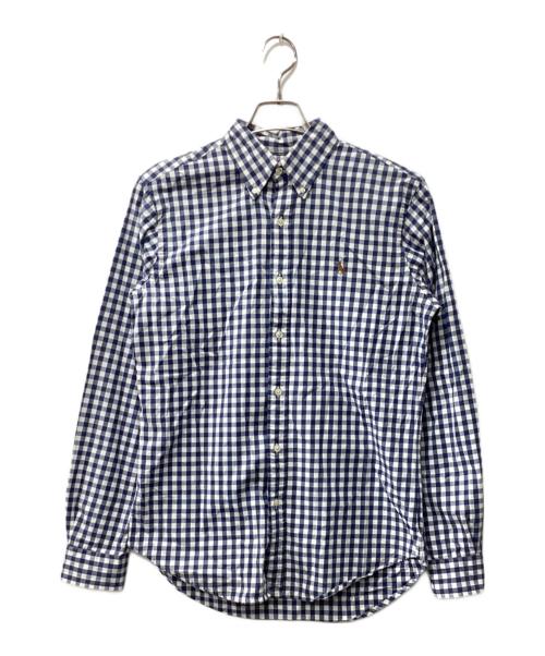 RALPH LAUREN（ラルフローレン）RALPH LAUREN (ラルフローレン) チェックBDシャツ ネイビー サイズ:Mの古着・服飾アイテム