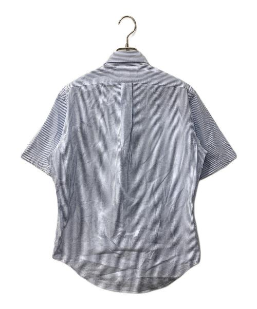 RALPH LAUREN（ラルフローレン）RALPH LAUREN (ラルフローレン) シアサッカーボタンダウンシャツ ブルー×ホワイト サイズ:Mの古着・服飾アイテム