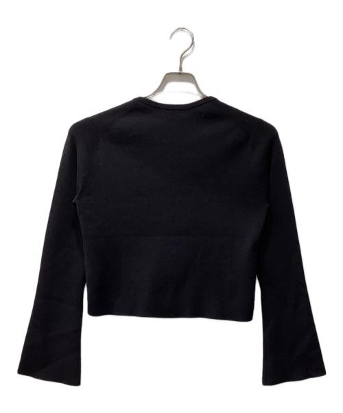 BEAUTY&YOUTH UNITED ARROWS（ビューティーアンドユースユナイテッドアローズ）BEAUTY&YOUTH UNITED ARROWS (ビューティーアンドユースユナイテッドアローズ) クロップド ホック カーディガン ブラック サイズ:表記なしの古着・服飾アイテム