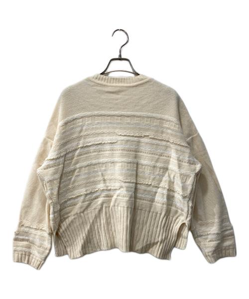 YUNI（ユニ）yuni (ユニ) 5G jacquard large プルオーバー ベージュ サイズ:FREEの古着・服飾アイテム