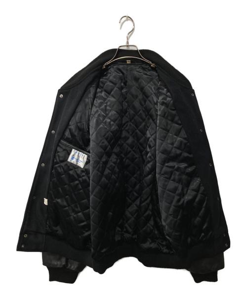 sharps corporate wear（シャープス・コーポレート・ウェア）sharps corporate wear (シャープス・コーポレート・ウェア) USED (ユーズド) 90s－00s/レザー切替スタジャン ブラック サイズ:XLの古着・服飾アイテム