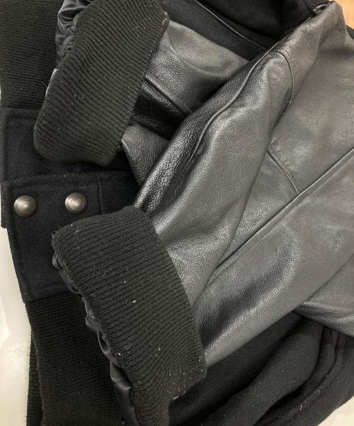 sharps corporate wear（シャープス・コーポレート・ウェア）sharps corporate wear (シャープス・コーポレート・ウェア) USED (ユーズド) 90s－00s/レザー切替スタジャン ブラック サイズ:XLの古着・服飾アイテム