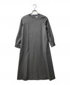 atelier naruseアトリエナルセ）の古着「formal A line one-piece dress/ウールワンピース」｜グレー