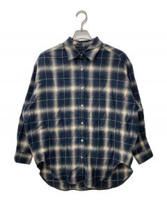 中古・古着通販】COMOLI (コモリ) レーヨンチェック オープンカラー