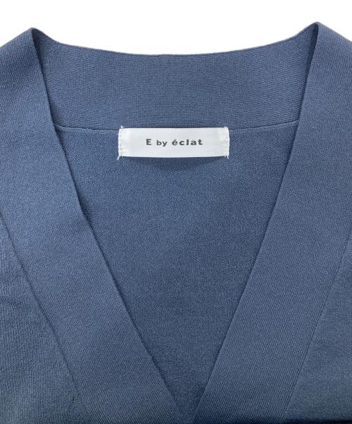 E by eclat（イーバイエクラ）E by eclat (イーバイエクラ) コンパクトVネックカーディガン グレー サイズ:38の古着・服飾アイテム