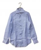 CAMICERIA VINCENZO DI RUGGIEROヴィンチェンツォ・ディ・ルッジェーロ）の古着「リネンシャツ」｜ネイビー