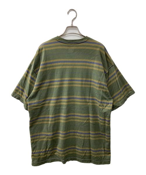 WTAPS（ダブルタップス）WTAPS (ダブルタップス) COTTON TEXTILE SIGN ボーダー Tシャツ カーキ サイズ:04の古着・服飾アイテム