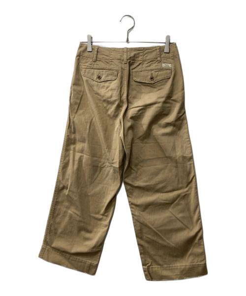 POLO RALPH LAUREN（ポロ・ラルフローレン）POLO RALPH LAUREN (ポロ・ラルフローレン) ダメージ加工クロップドパンツ ベージュ サイズ:2の古着・服飾アイテム