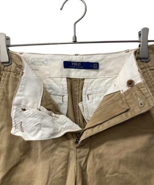 POLO RALPH LAUREN（ポロ・ラルフローレン）POLO RALPH LAUREN (ポロ・ラルフローレン) ダメージ加工クロップドパンツ ベージュ サイズ:2の古着・服飾アイテム