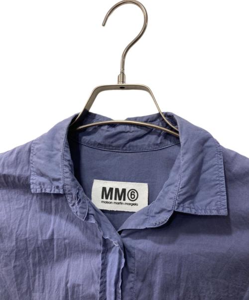 MM6 Maison Margiela（エムエムシックスメゾンマルジェラ）MM6 Maison Margiela (エムエムシックスメゾンマルジェラ) ここのえタグ/シャツ ネイビー サイズ:36の古着・服飾アイテム