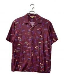 AVIREX（アヴィレックス）の古着「AVIATOR'S DINER ALOHA SHIRT/オープンカラーシャツ」｜ボルドー