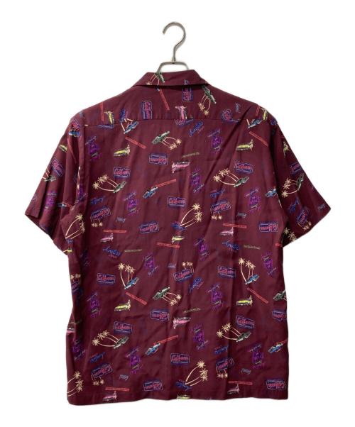AVIREX（アヴィレックス）AVIREX (アヴィレックス) AVIATOR'S DINER ALOHA SHIRT/オープンカラーシャツ ボルドー サイズ:Lの古着・服飾アイテム