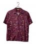 AVIREX（アヴィレックス）の古着「AVIATOR'S DINER ALOHA SHIRT/オープンカラーシャツ」｜ボルドー