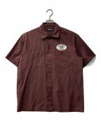 AVIREXアヴィレックス）の古着「AVI-SS WORK SHIRT DINER/半袖シャツ」｜ブラウン