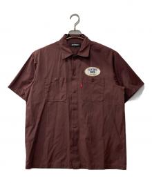 AVIREX（アヴィレックス）の古着「AVI-SS WORK SHIRT DINER/半袖シャツ」｜ブラウン