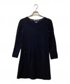 BLUE LABEL CRESTBRIDGEブルーレーベルクレストブリッジ）の古着「バックリボンワンピース」｜ネイビー